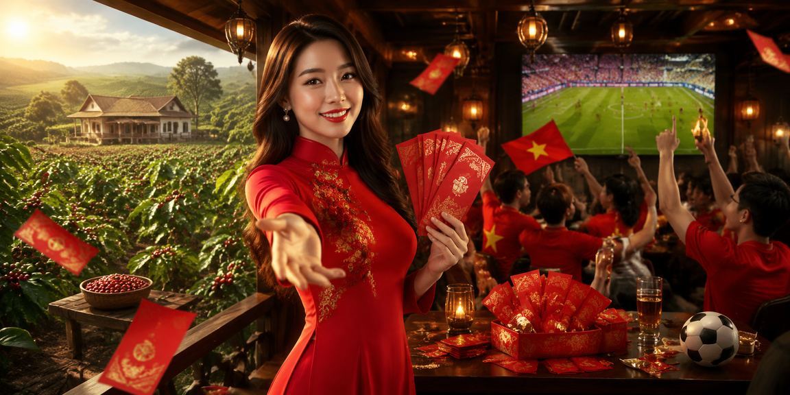 Phong bì đỏ và áo dài biểu tượng lễ hội khuyến mãi tại Buôn Ma Thuột